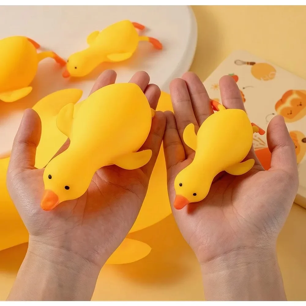 Cute Soft Stretchable Goose Duck Squishy Toy Squeeze Stress Relief Fidget Sensory Decompression Gift for Adults Best Friends