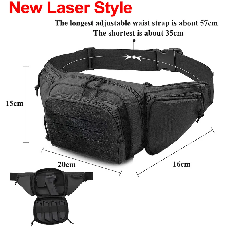 Camping Climbing Bag Waist For Men Tactical Military Hiking Cycling Travel Outdoor Single Shoulder Crossbody Handbag Fanny Pack