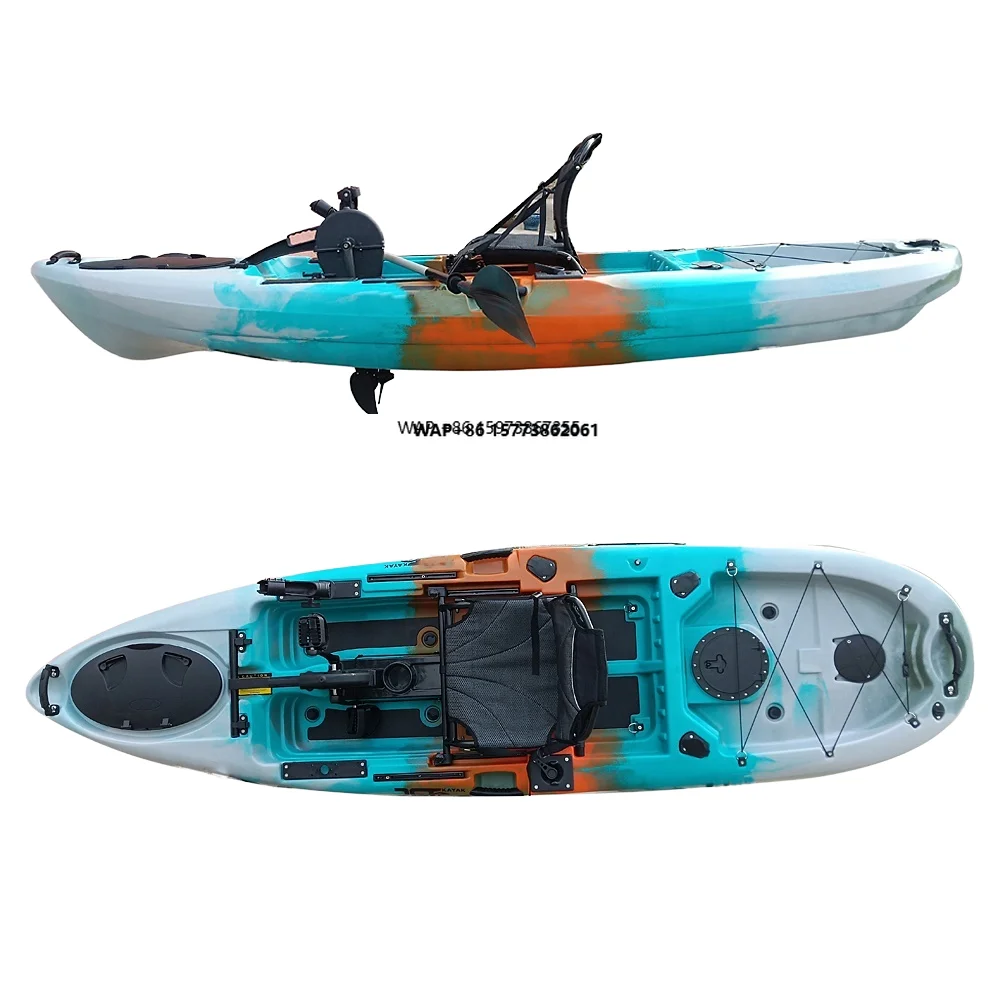 

Каяк LSF Factory Roto Molded для одного человека с педальным приводом для рыбалки на озере, реке и океане, для водных видов спорта