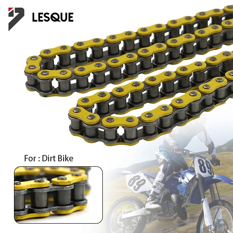 LESQUE Pit Dirt Bike 428H-110Links Color Chain Master Driving Chains для 50cc 70cc 90cc 110cc ATV Quad Scooter Mini Bicycle