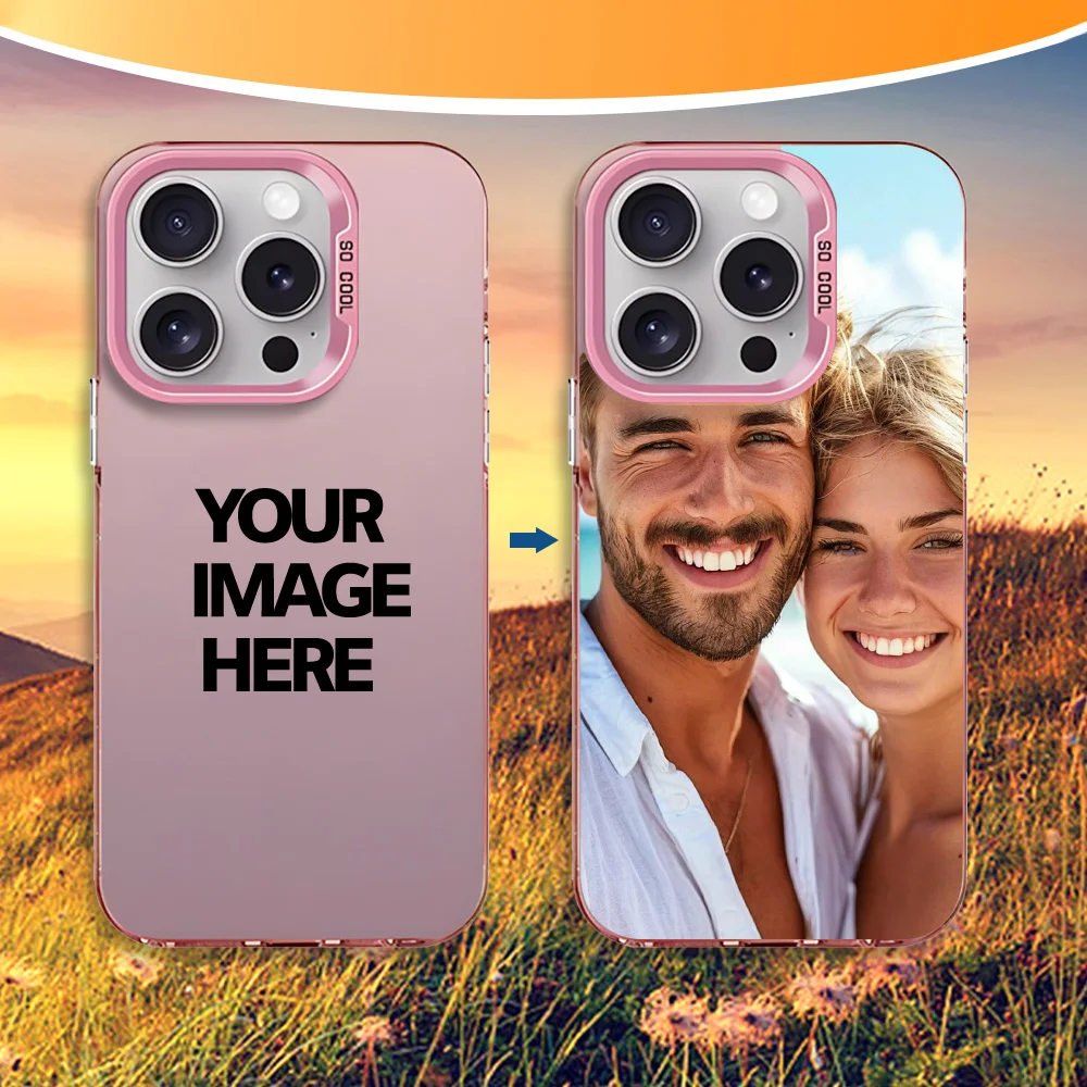 Voor iPhone 17 16 15 14 13 12 11 Pro Max Mini SE 2020 2022 Air XS XR 7 8 Plus 16e DIY Foto Aangepaste Case IMD Schokbestendige Cover