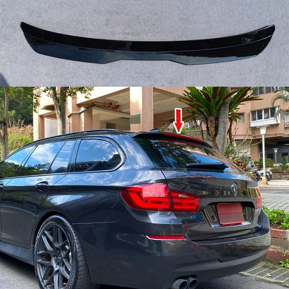 SPOILER EXTENSION for BMW F11 M-PACK FACELIFT 5er Wagon Touring 2012-2017 ABS Plastic Car Tail Trunk Wing Rear Roof Spoiler