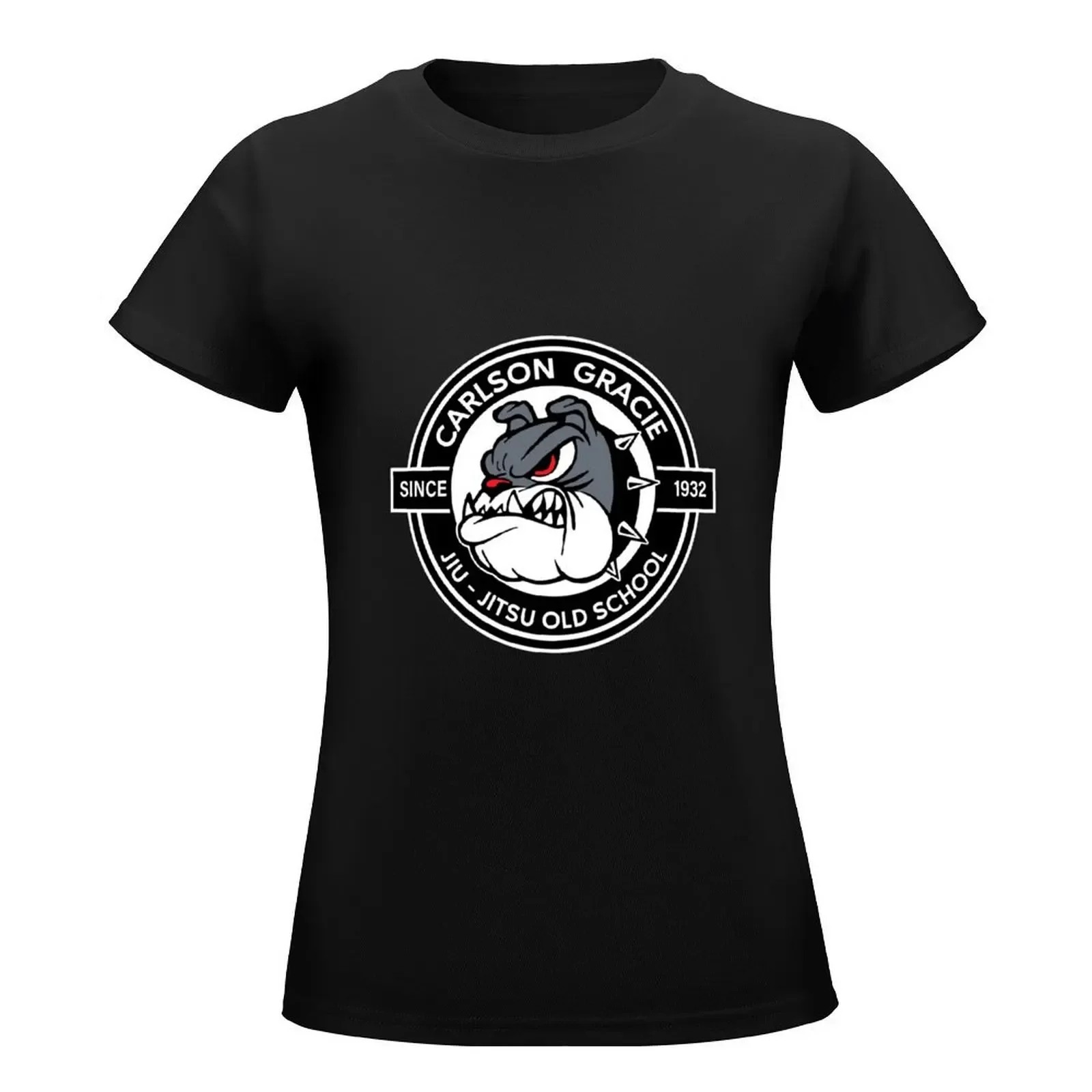 Carlson Gracie Team Logo Jiu-Jitsu Old School Color T-Shirt cute tops oversized vintage clothes Women's tops