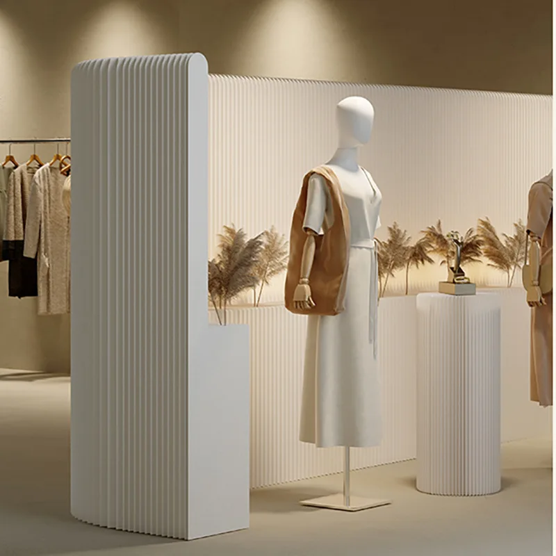 

Screen partition storage office baffle folding mobile live broadcast background screen commercial clothing store