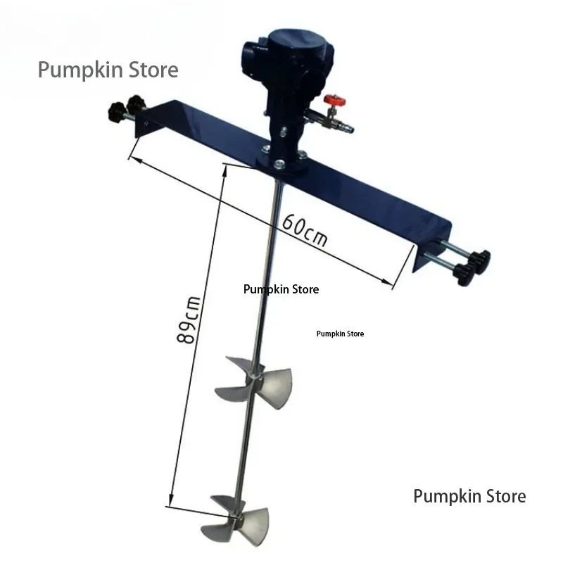Pneumatic Air Motor Ink Agitator, 50 Gallon 200L Pneumatic 1\/8HP Barrel Mixer