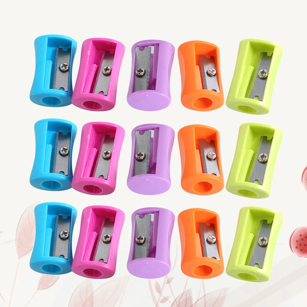 50 Pcs Cartoon Knife Sharpener Child Student Portable Hand Crank Pencil Creative