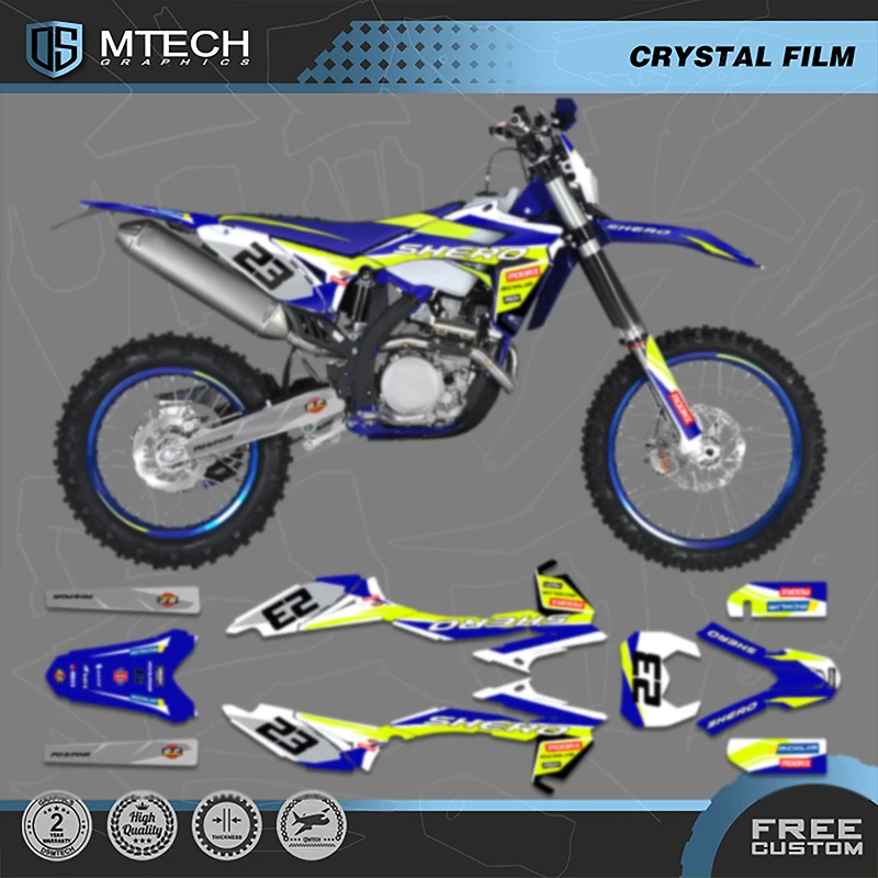 

DSMTECH пользовательские графические наклейки для команды, наборы наклеек для Sherco 2012 2013 2014 2015 2016 SE SE250 300 003