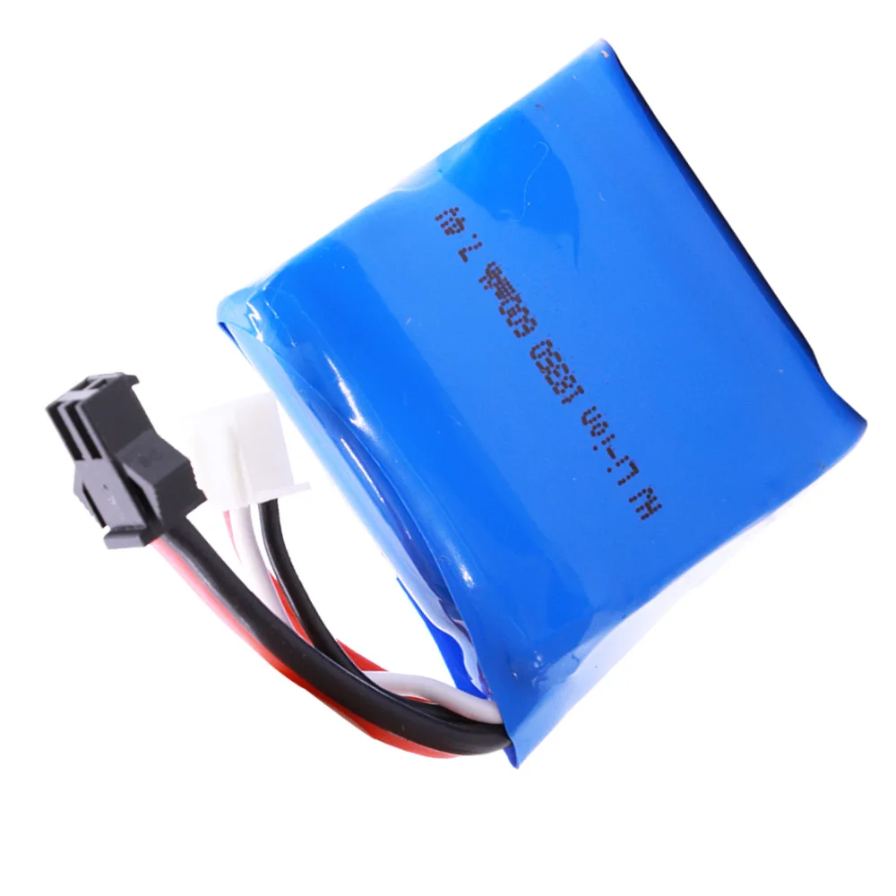 Akumulator litowo-jonowy do TK H100 H102 S2 Szybkie zabawki RC model łodzi 18350 7,4 V (3,7 V * 2) 600 mAh 15C akumulator SM/JST/T/EL-2P Wtyczka 2S