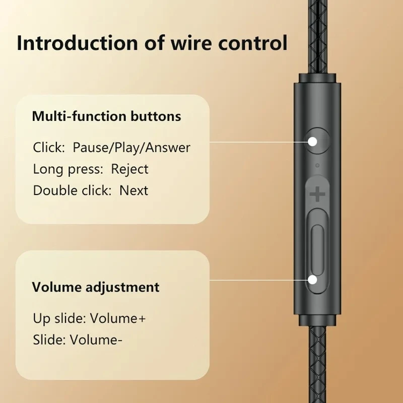 Magnetic Wired Gaming Headphone L jack HIIF Bass Stereo Music headset 3.5mm AUX/ type-c Earphone  for mobile phones and computer image 6