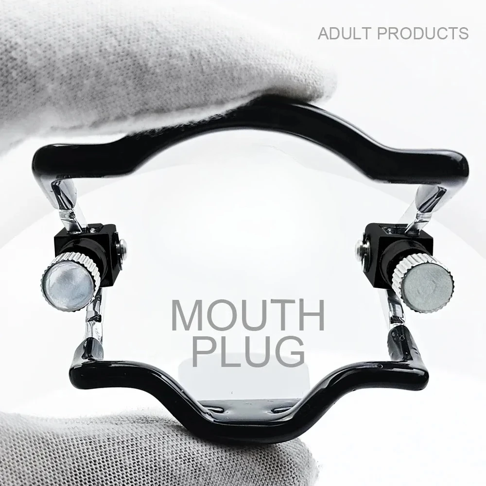 Tapón bucal ajustable BDSM, esclavo, sujeción de Garganta Profunda, productos sexuales para adultos, tapón de apertura de sujeción para sexo Oral, juguete sexual reutilizable para adultos