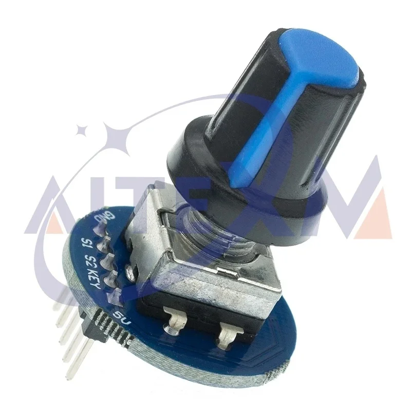 2PCS Rotary Encoder Module for Arduino Brick Sensor Development Round Audio Rotating Potentiometer Knob Cap EC11