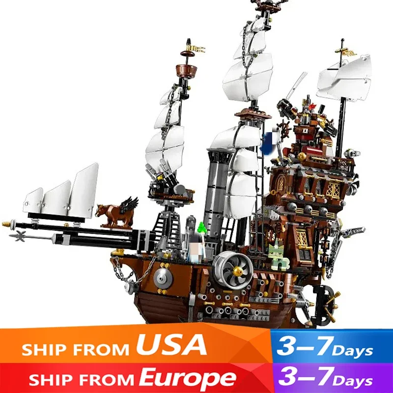 MetalBeard's Sea Cow Pirate Ship Building Blocks Sets Gift MOC  Model Ships Kits to Build Blocks for Adults and Teens 2741+PCS