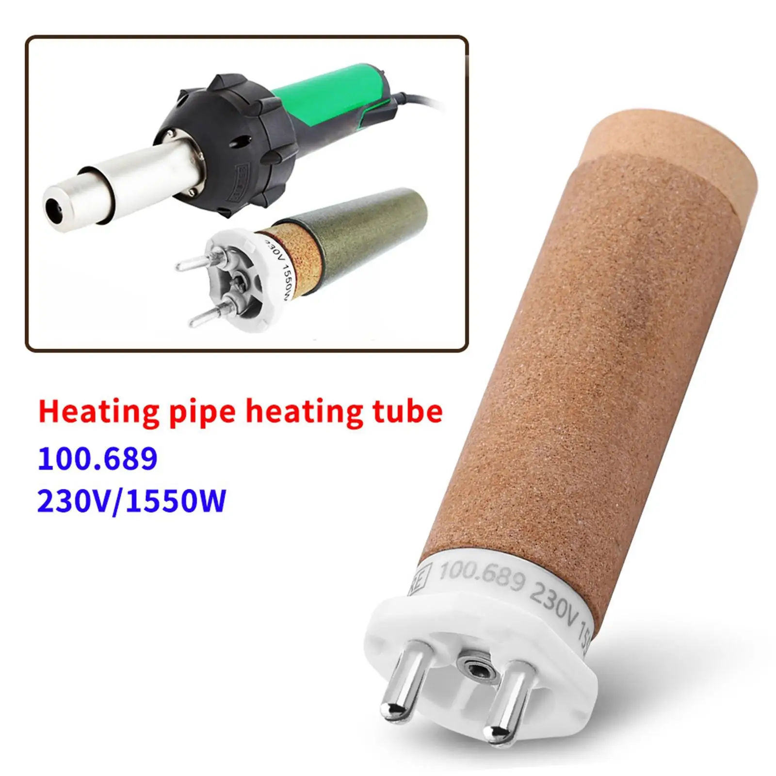 

Ceramic Heating Element 100.689 230V 1550W for Hot Air Welding Heat Gun