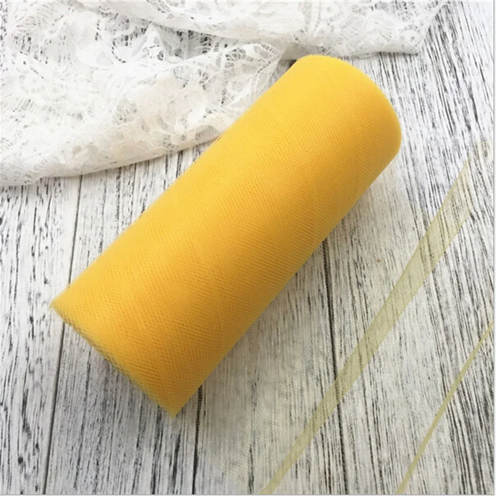 

25 Yards Decorative Mesh Rolls Wedding Tulle Cloth Skirt Fabric Craft Spool Tutu Hair Accessories