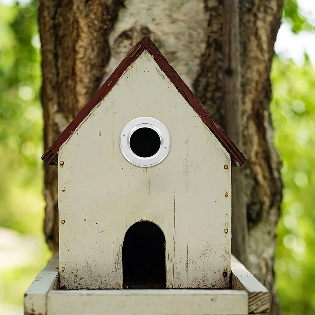 

6Pcs Parrot Nest Hole Protectors Aluminum Bird House Hole Protectors Replacement Nesting Box Protective Rings Bird Supplies