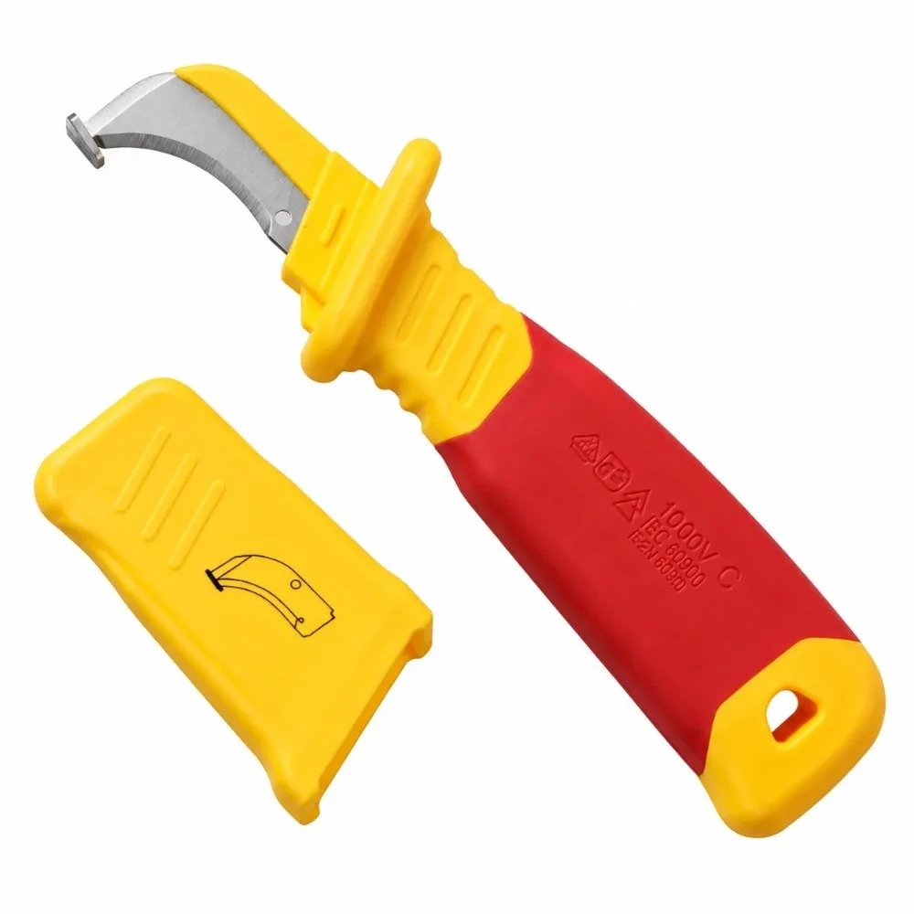 High Voltage Cable Sheath Stripping Knife Anti Magnetic Model KN005 Insulated Dismantling Knife Insulated Blade