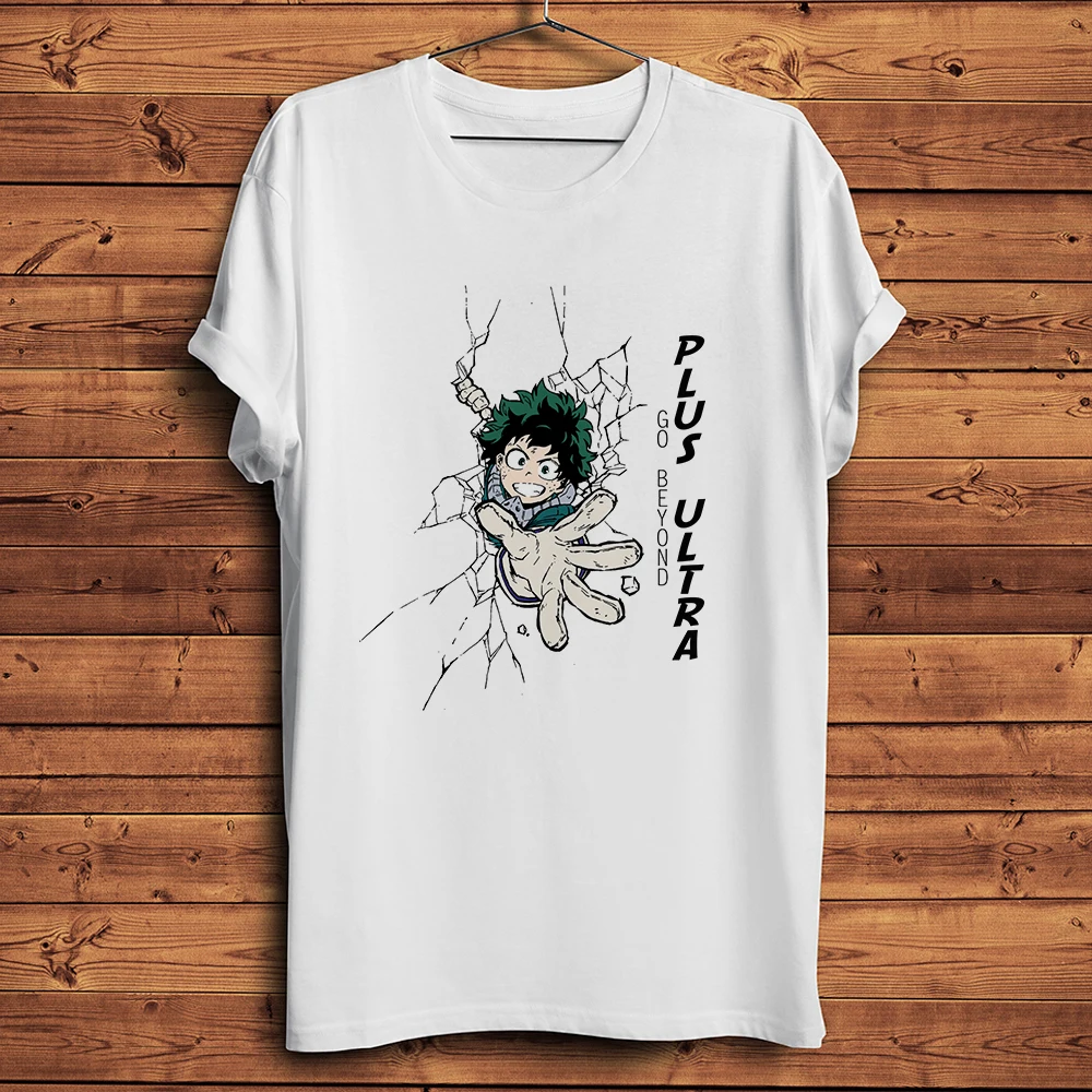 ink Deku Midoriya Izuku plusultra funny anime tshirt men new white casual Short sleeve t shirt unisex MHA streetwear tee