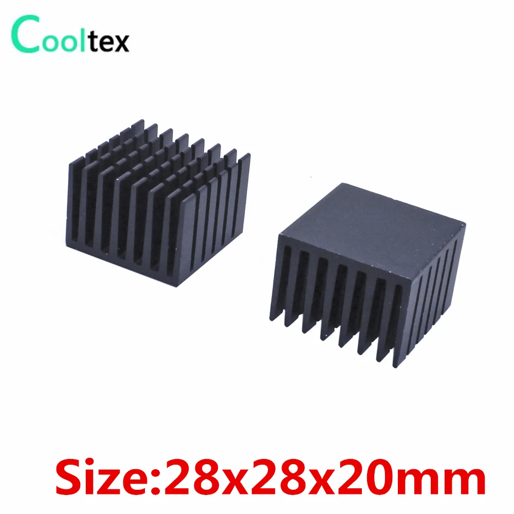 

(10pcs/lot) 28x28x20mm Aluminum heatsink radiator cooling for Electronic LED RAM CHIP computer 's component heat dissipation