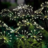 1PC Solar LED Firework Garden Lights,Outdoor Waterproof 8 Modes Lawn Lamp,Landscape Lightting For Yard,Walkway,Party,Christmas
