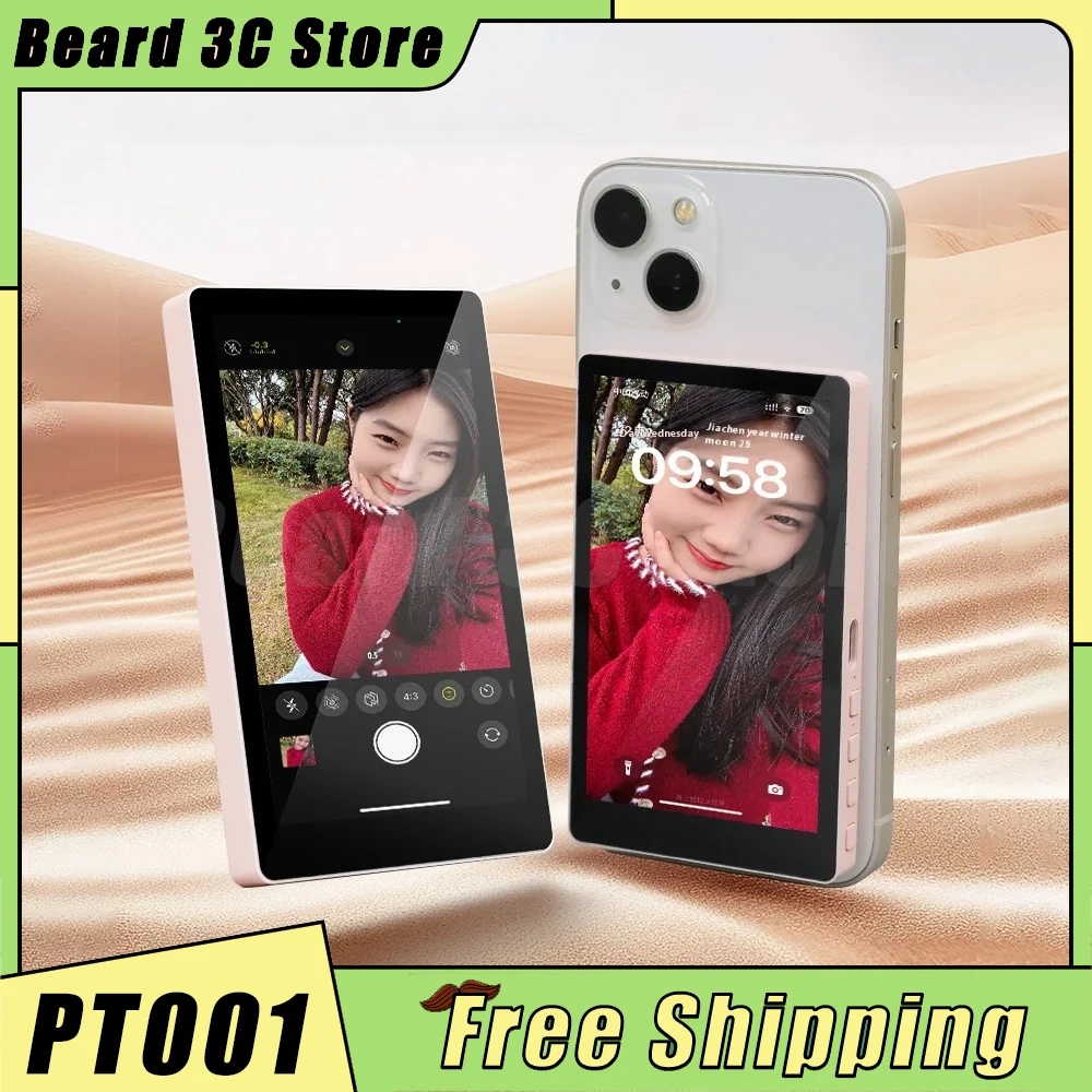 

PT001 Wireless Magnetic Monitor Screen For Smartphone Live Stream Vlog Video Recording Selfie Custom Gifts VS KingMa PH01