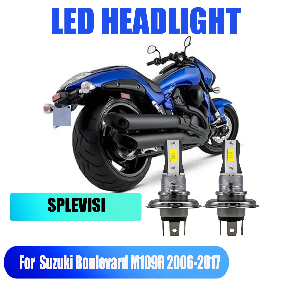 

H4 472 White LED 45W Headlight Bulb Standard Halogen Replacement For Suzuki Boulevard M109R 2006 2007 2008 2009 2010 2011-2017
