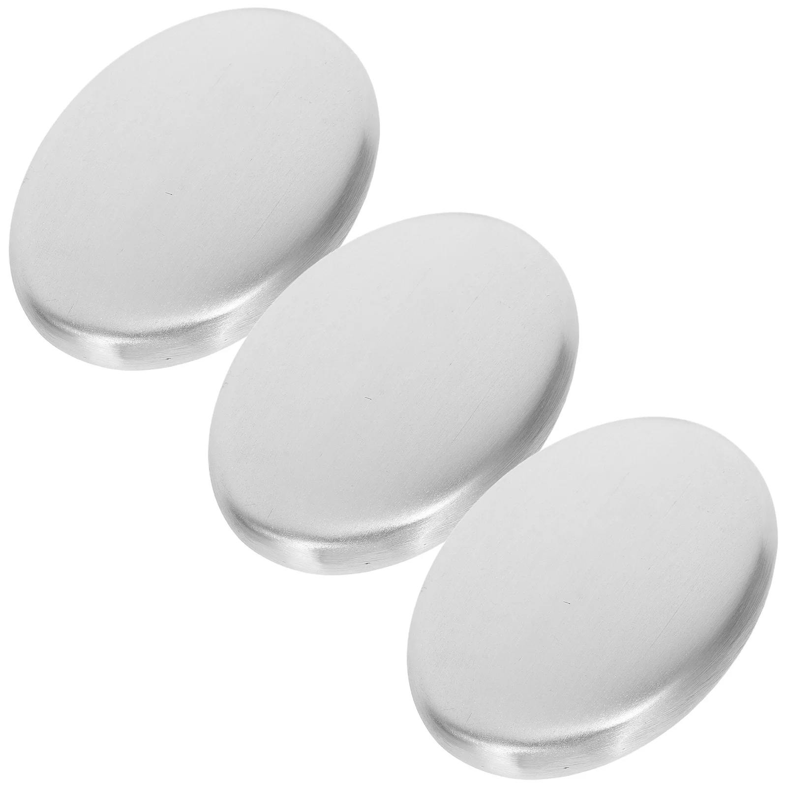 

3Pcs Smell Eliminating Soap Stainless Steel Deordorizing Bar for Hands After Cooking Odor Kitchen Gadgets Silver
