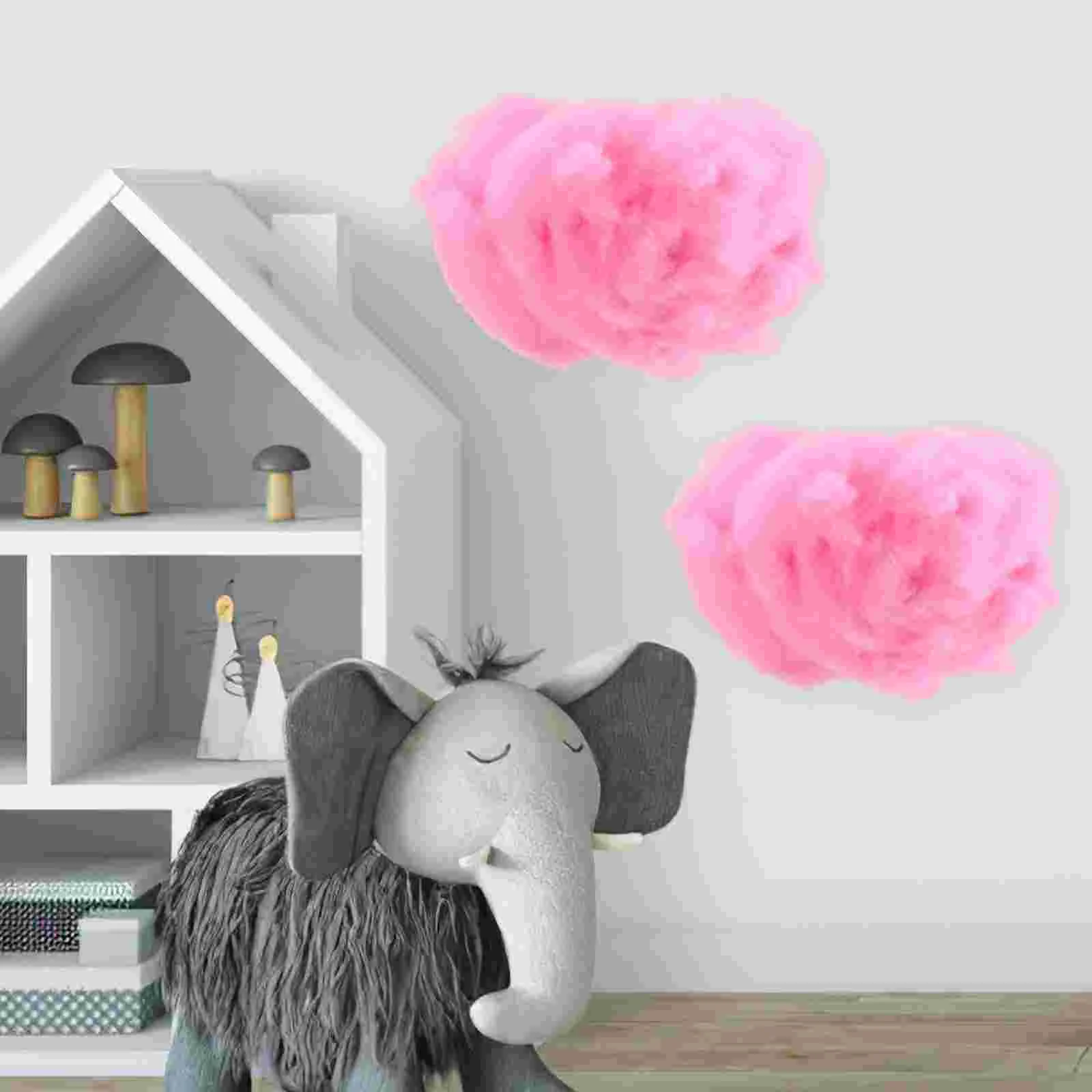 2 pezzi di peluche di cotone per decorazioni di nuvole, oggetti di scena, decorazioni, sfondo appeso al soffitto, Baby Funky