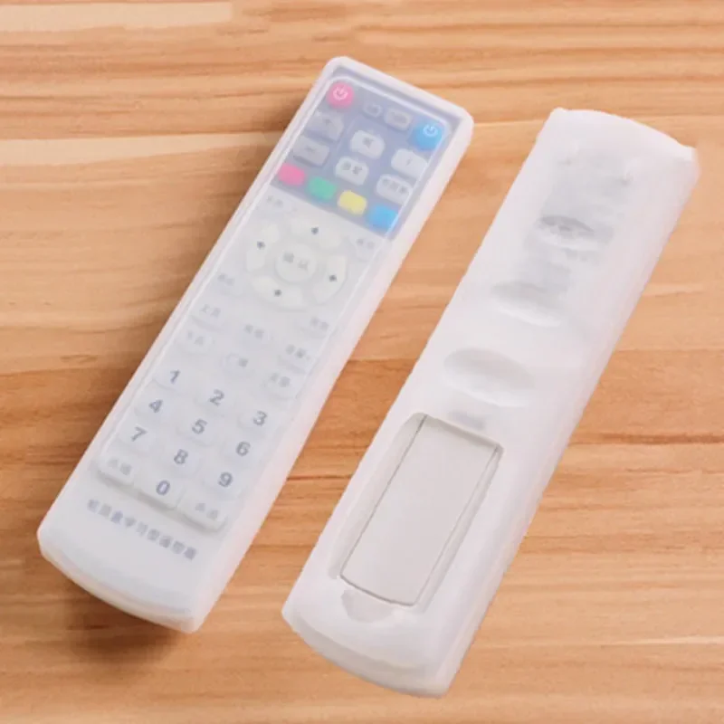 Transparent Silicone Remote Control Cover TV Air Condition Remote Control Case Holder Anti-dirt Anti-slip Cover Protective Case