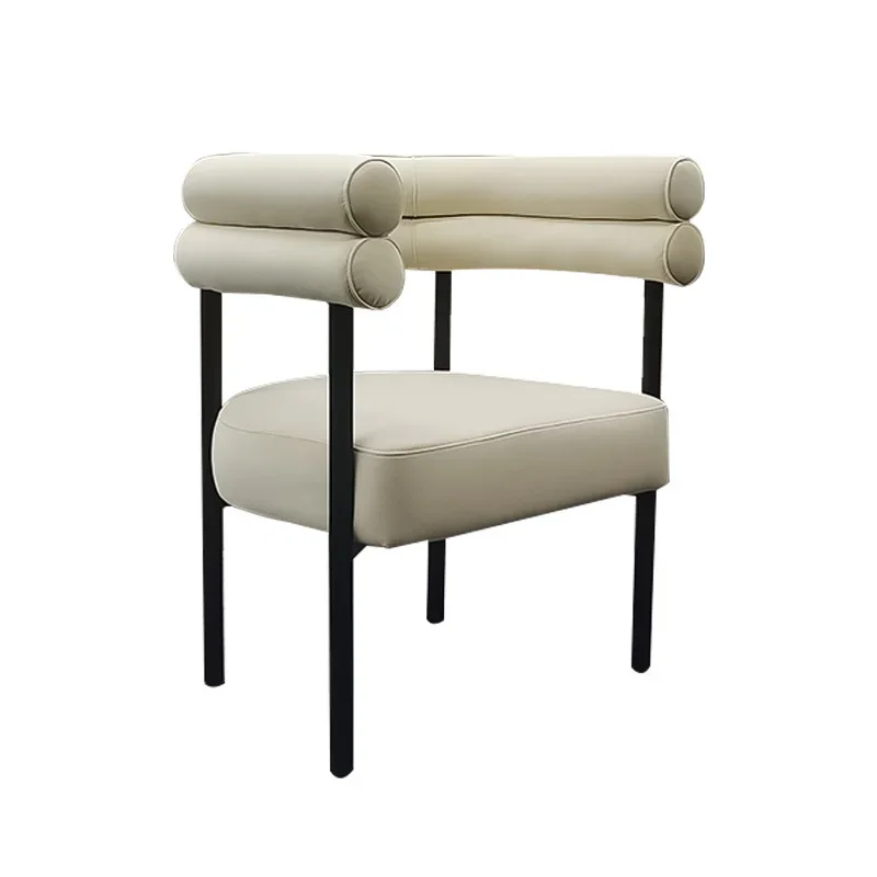 

With Creative Chair Cafe Restaurant Modern Back Chair Nordic Leather Simple Makeup Chair