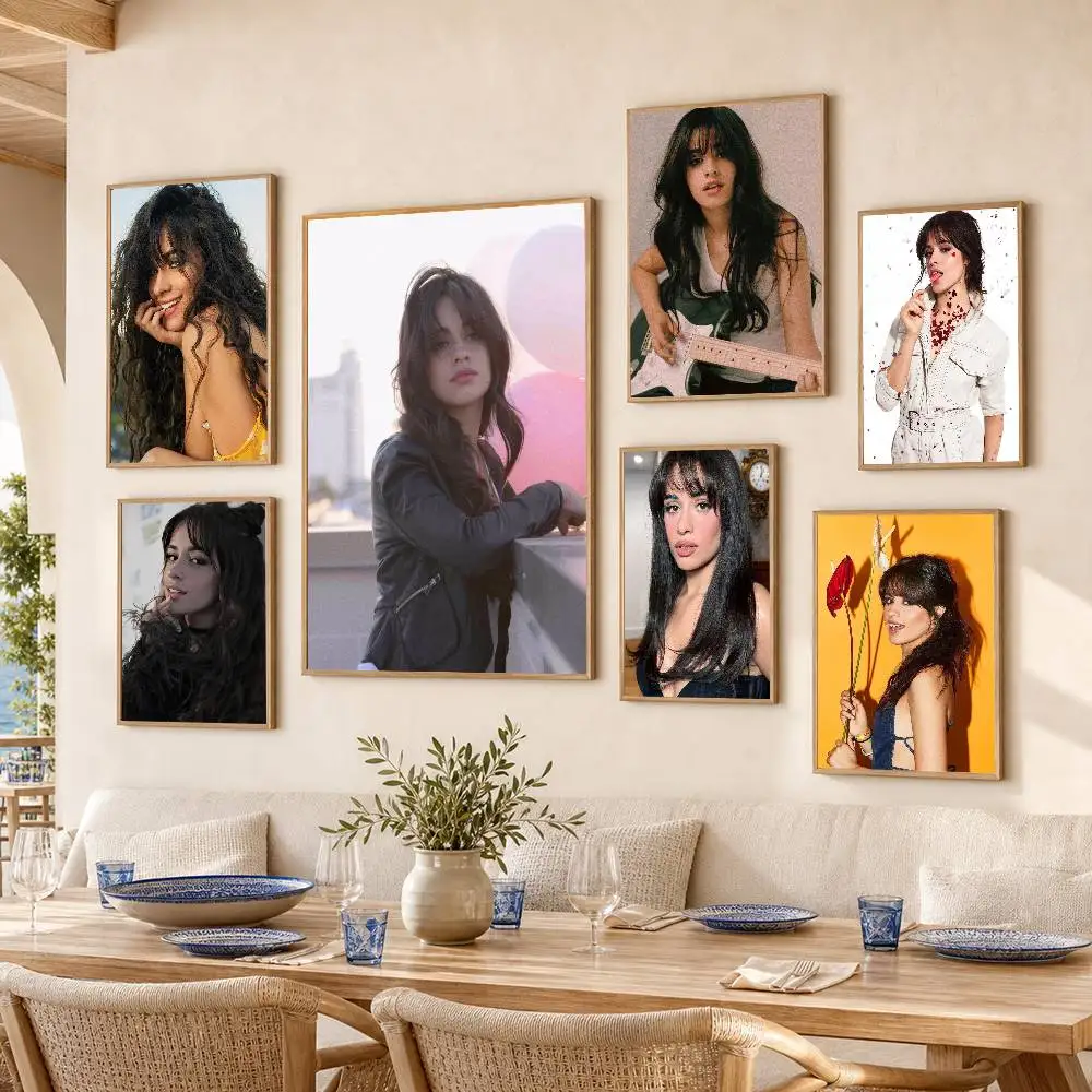 C-Camila Cabello  Poster Self-adhesive Art Waterproof Paper Sticker Coffee House Bar Room Wall Decor