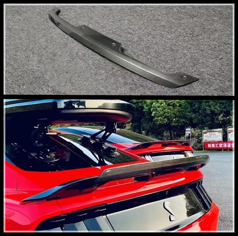 

Spoiler For Ford Mustang 2015-2022 GT500 Flap Small Rear Wing Lip Tail Trunk Spoilers Forge Carbon Fiber VTX GT Style