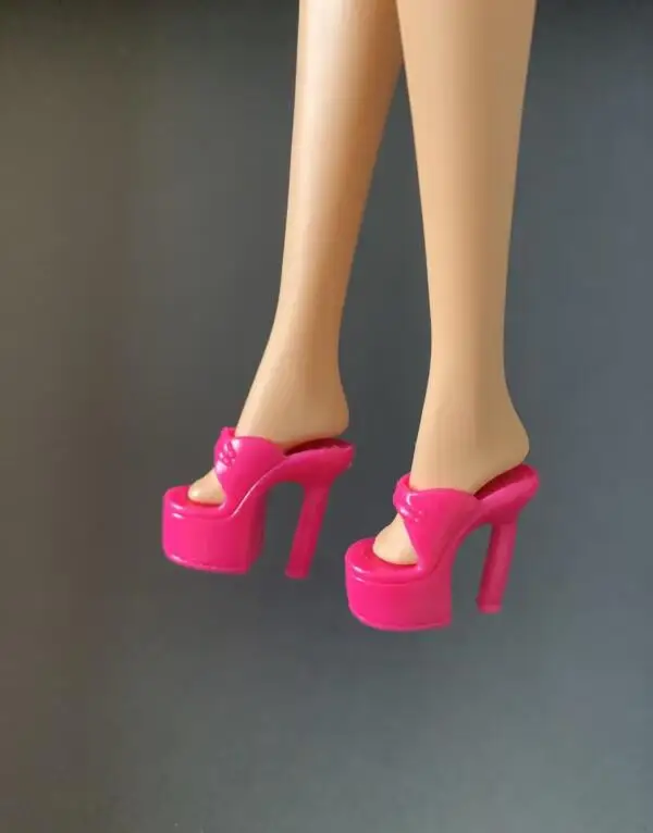 New styles Doll shoes high heel boots flat shoes toy blue yellow red purple for your BB 1/6 dolls A199a