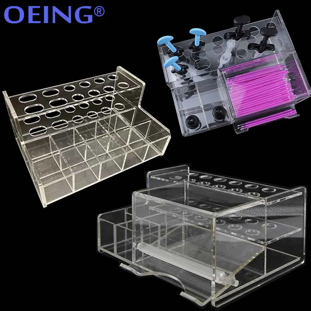 OEING Dental Arcylic Dispenser Power Orthodontic Ligature Tie Box  Chain Placer Organizer Dental Acrylic Organizer Dentist Tool