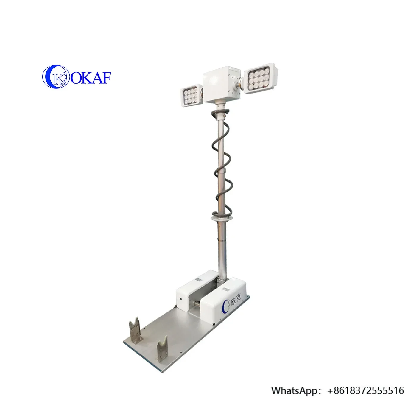 Torre de luz telescópica pneumática montada no telhado do veículo de Xi1.8m LED