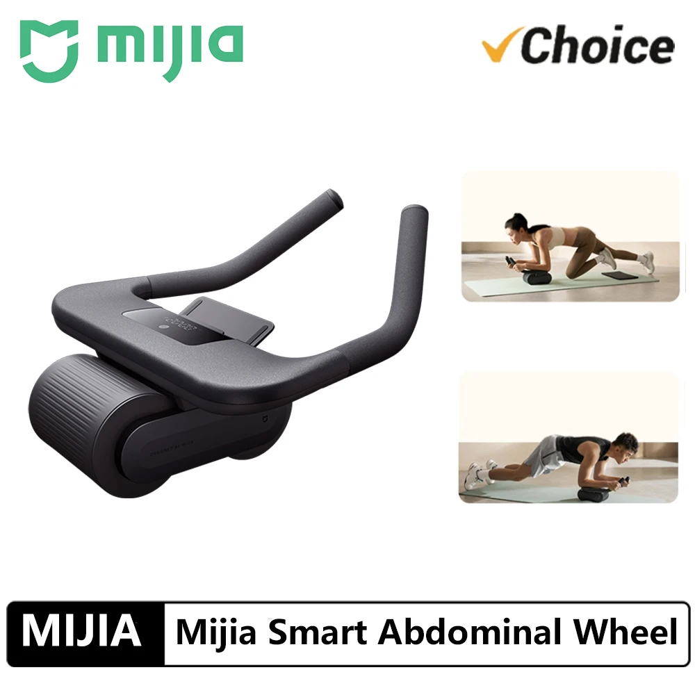 NEW MIJIA Smart Abdominal Wheel Strong Load Bearing Non slip Roller Fitness Training Equipment For Home Gym Connect Mijia App CN