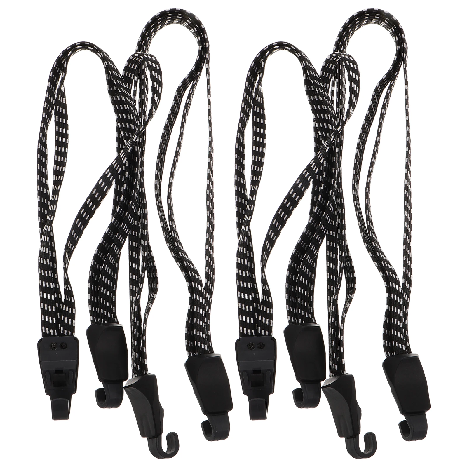 

4pcs Motorcycle Bungee Cords Strap Elastic Luggage Straps Travel Packing Suitcases Belts Durable Load