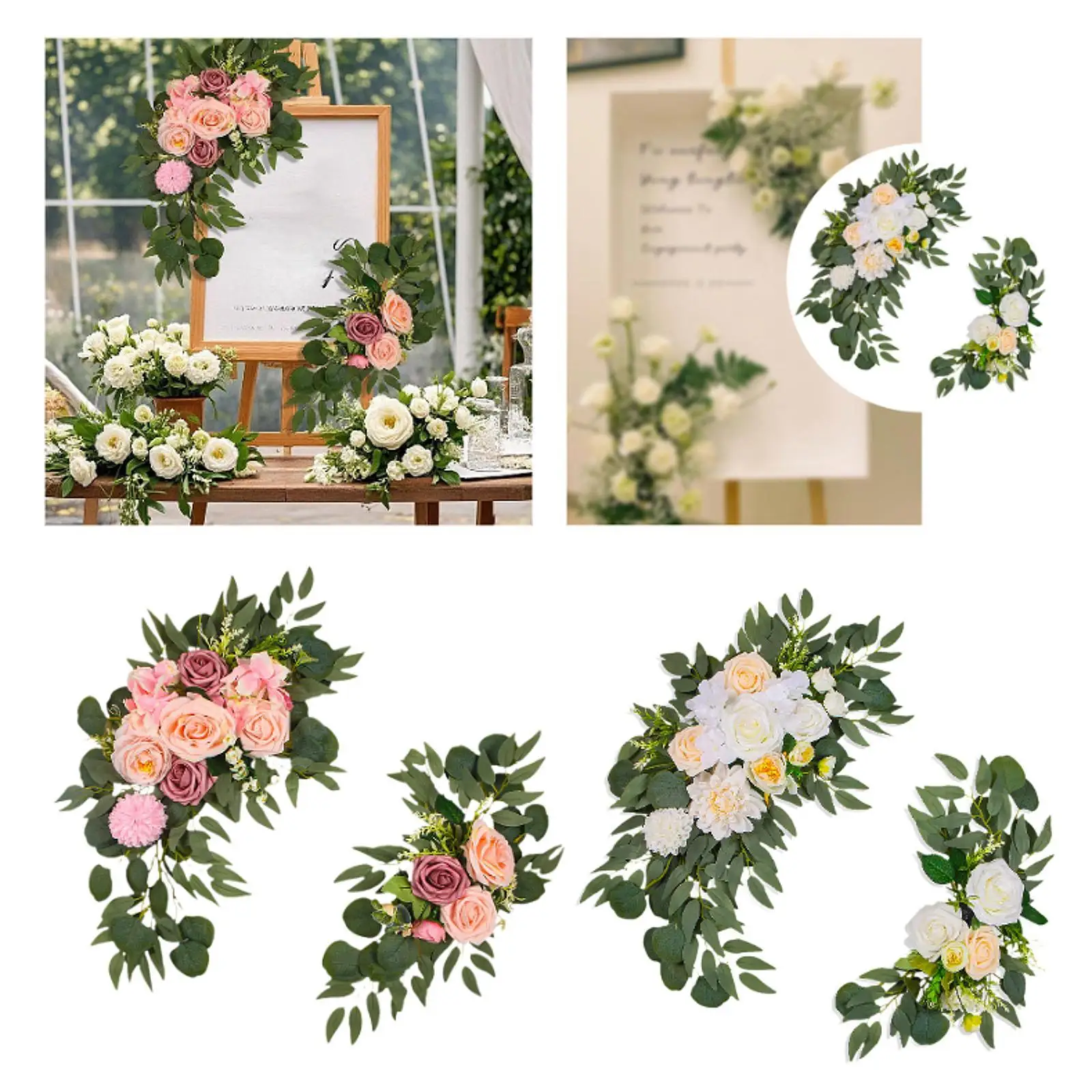 

Wedding Arch Flowers Floral Swags for Arches for Front Door Reception Home