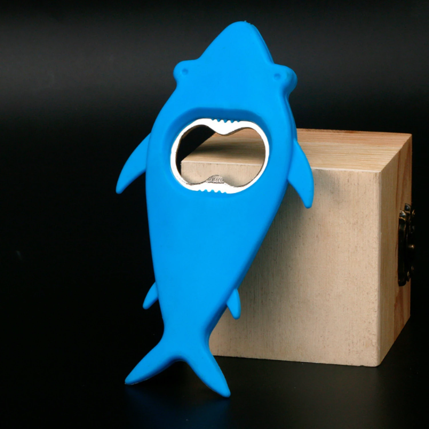 창의적인 동물 모양 병따개 - TPR이 포함된 스테인레스 스틸 - 내구성이 뛰어나고 재미있는 맥주 음료 오프너(선인장, 악어, Lobs