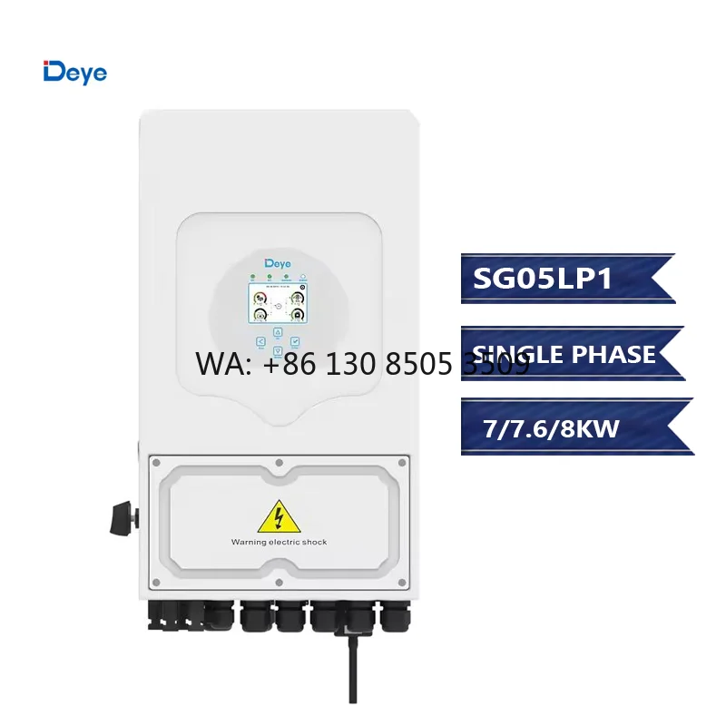 Deye High Quality  Single Phase SG05 Hybrid Inverter SUN-7/7.6/8WKW EU Version for Home Use