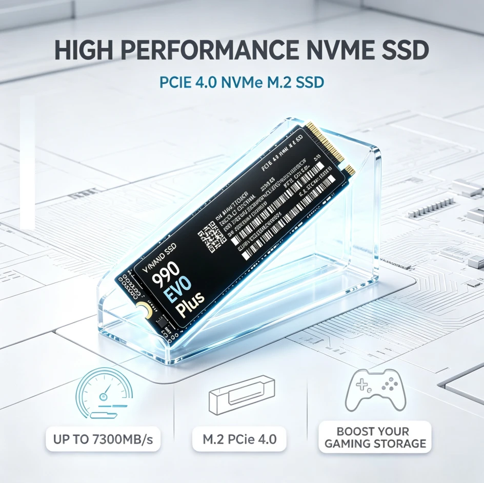 Genuine 990 EVO Plus M.2 NVMe SATA SSD 500GB 1TB 2TB 4TB Ultra High Speed Internal Solid State Drive for Laptop Desktop PC