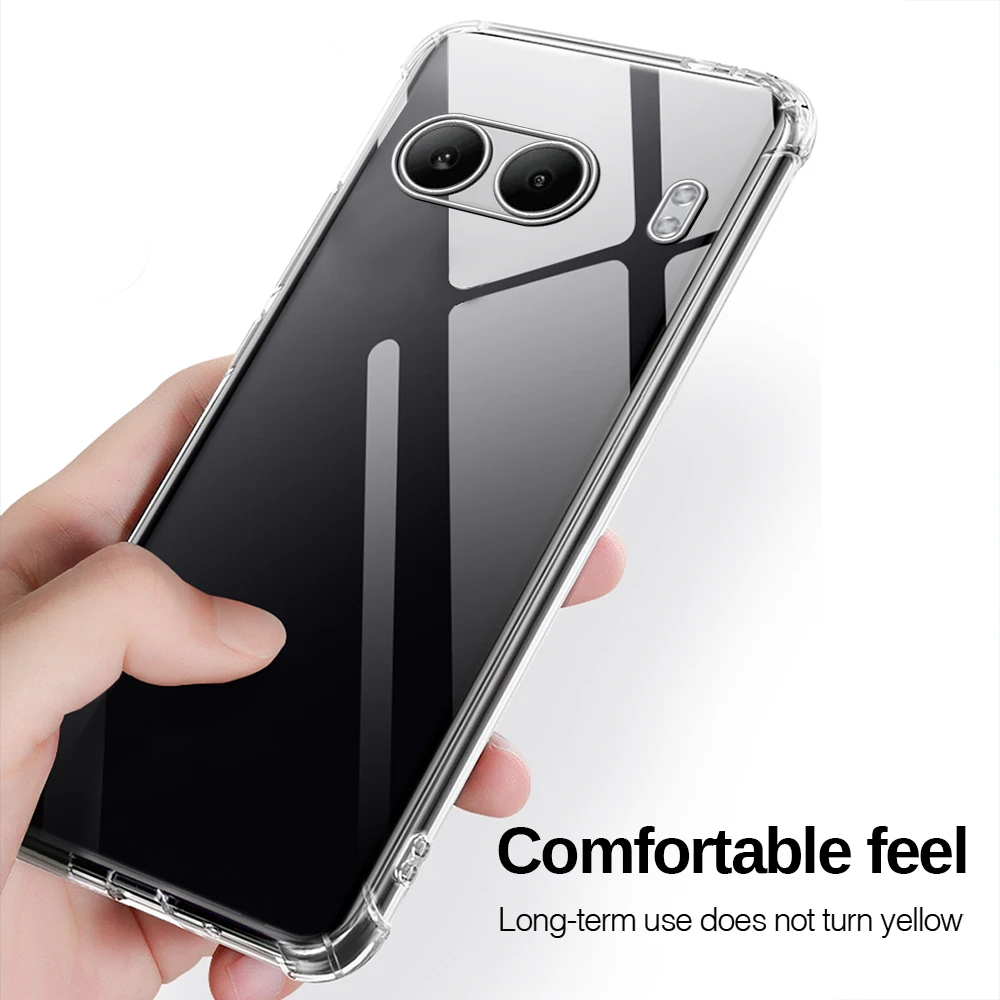 For OnePlus Nord 4 5G Case 3In1 Clear TPU Soft Cover Screen Protector Camera Glass One Plus Nord4 5G 2024 CPH2663 6.74