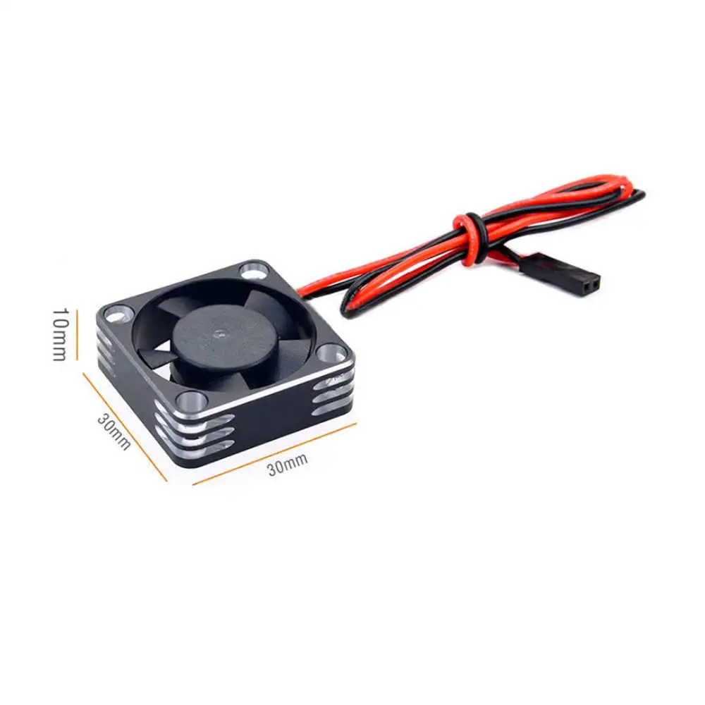 Hot Team RC Motor Cooling Fan 30*30*10MM Silver + Black