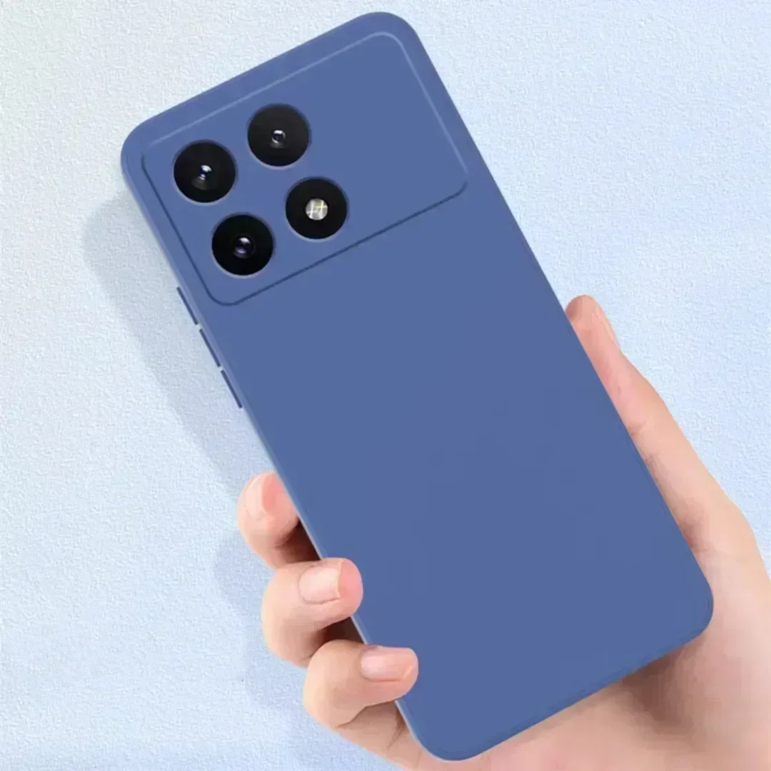 For Poco X6 Pro Case For Xiaomi Poco X6 Pro Cover Coque Original Liquid Silicone Soft TPU Phone Funda Poco X6 X5 M6 Pro M5 M4