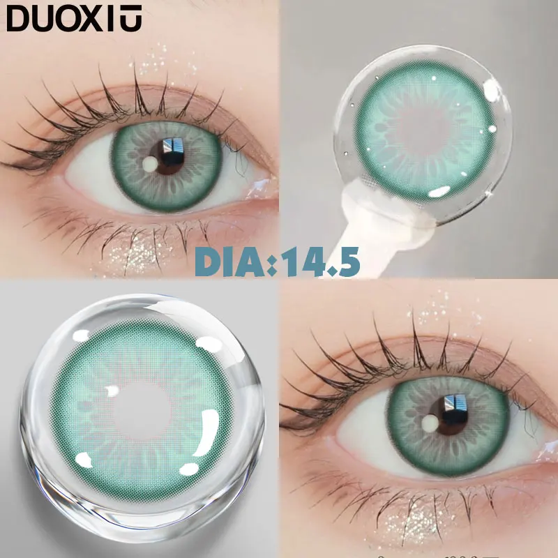 DUOXIU 1 Pair Colored Contact Lenses for Eyes Blue Lenses Lenses Gray Lenses Green Eye Natural Lenses Fashion Lenses Beauty