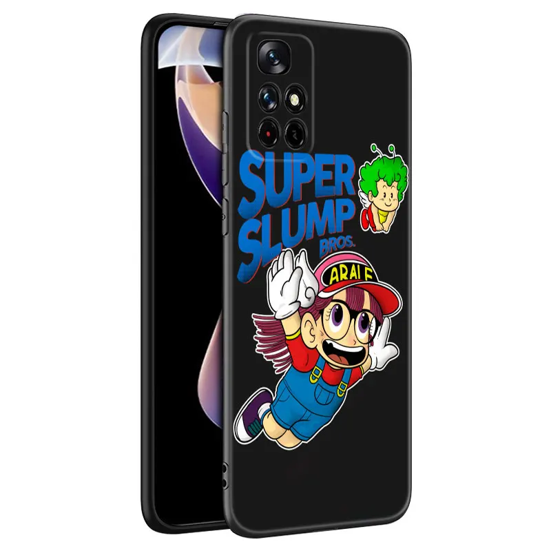 Anime Dr Slump Arale Black Silicone Phone Case For Xiaomi Redmi Note 10 11 11S 12 13 4G 8 9 11T Pro 5G Plus 8T 9S 10S 12S