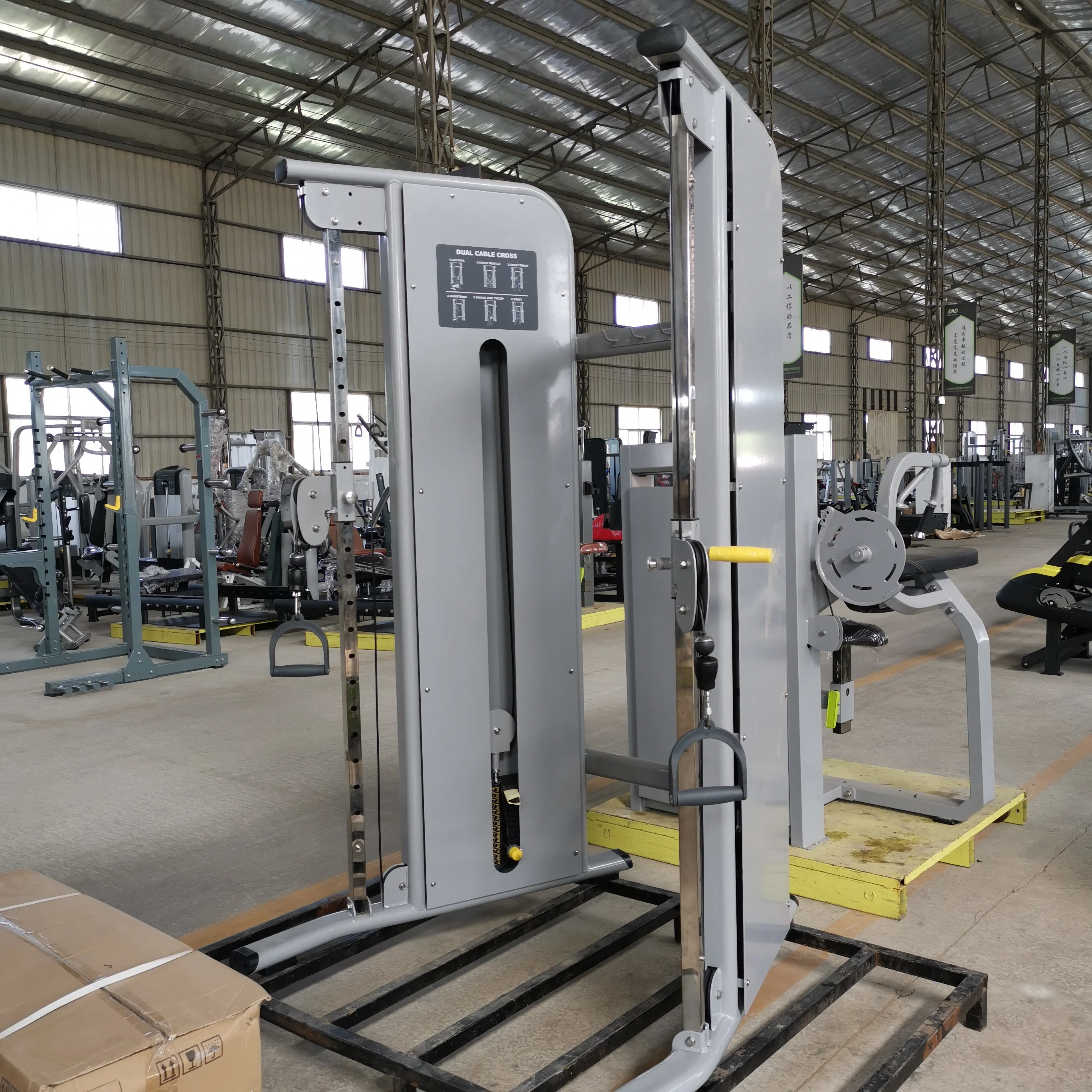Sports equipment double cable machine FTS gliding wholesale cable crossover machine cable pulley multi-function trainer