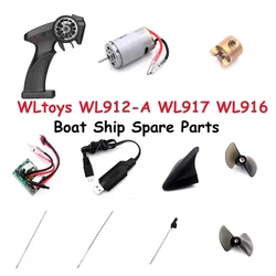 WLtoys WL912-A WL917 WL916 RC Boat Ship Spare Parts Remote Control Motherboard Propeller Flexible Shaft Bow Anti-collision Parts