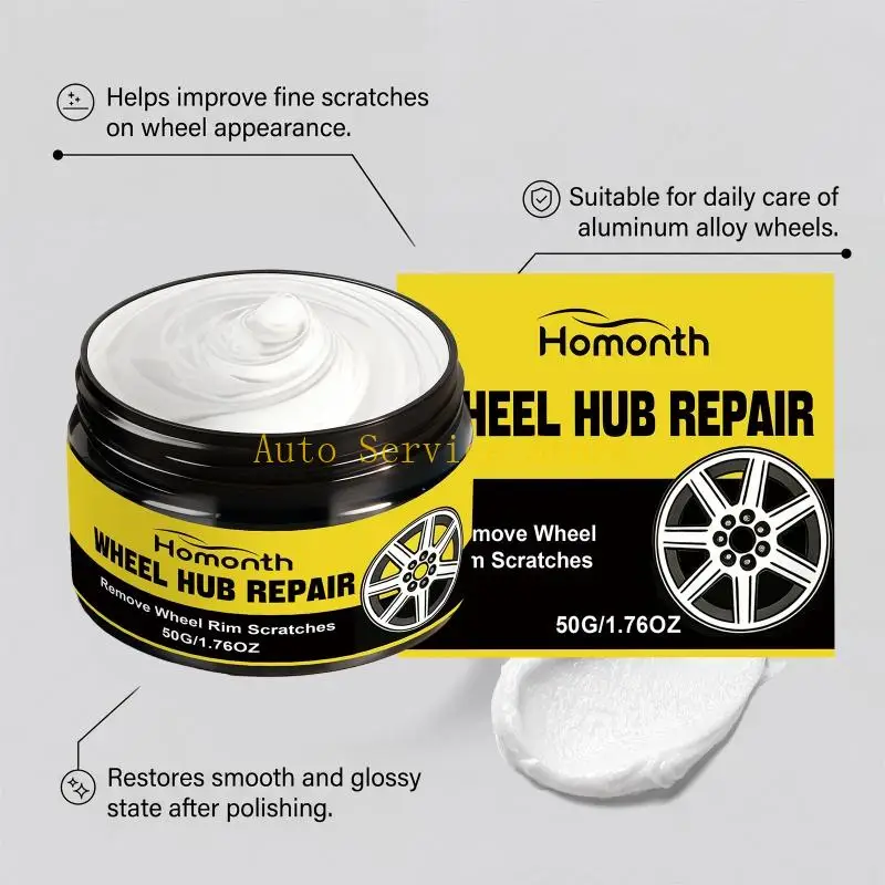 462A Wheel Appearance Care Cream 50g Tire Coating Paste for Scratch Cover Jobs Use