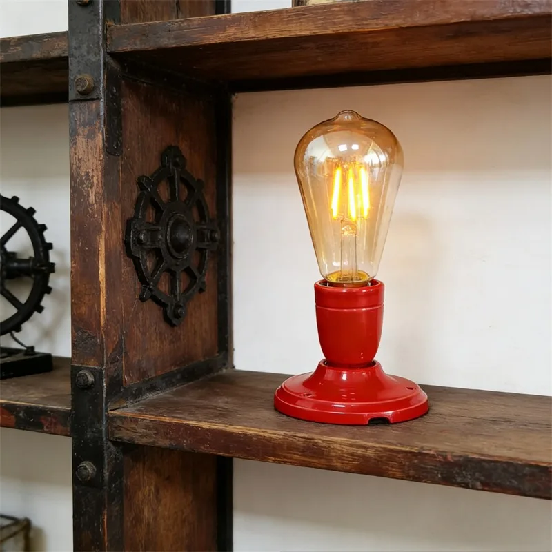 Classic Vintage Ceramic Lamp Base – Wall-Mounted & Tabletop, Retro Style Home & Room Decor