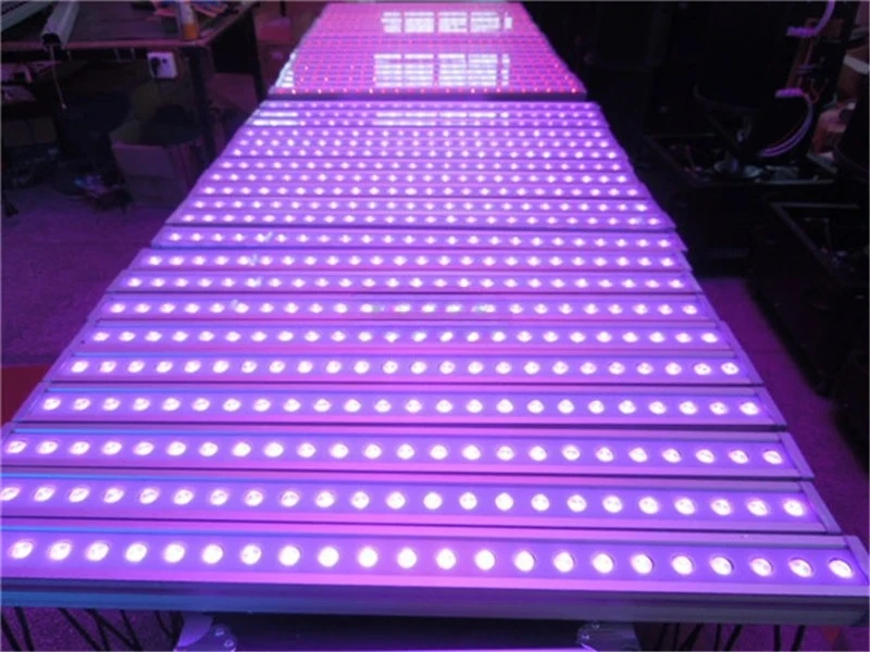 

24x3W RGB 3-в-1 тонкий светодиодный прожектор для заливающего освещения стен IP65, уличный, DMX, для сценического освещения, 6 шт.